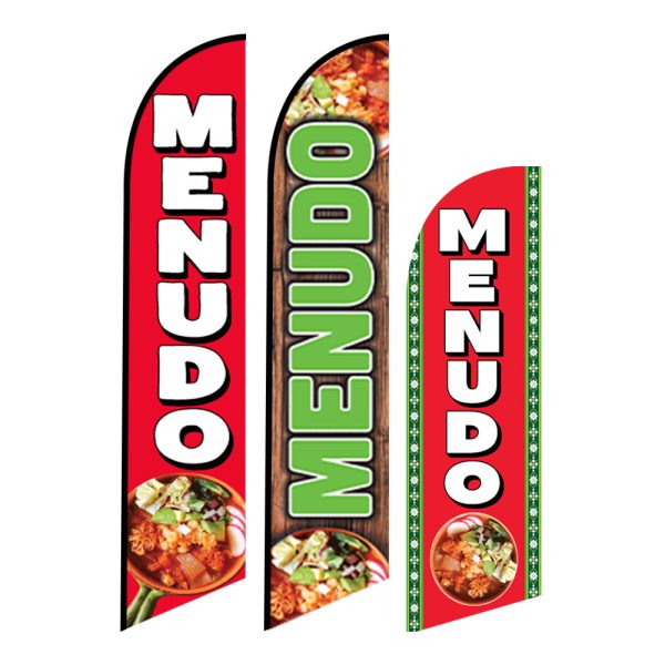 Menudo Feather Flag Mexican Food Sign for Restaurants