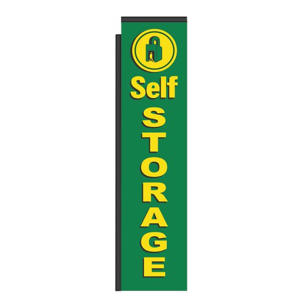 Self Storage 12Ft Tall Rectangle Boomer Flag