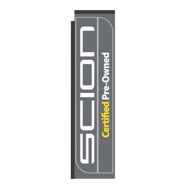 Scion CPO 12Ft Tall Rectangle Boomer Flag