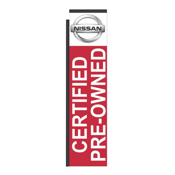 Nissan Certified 12Ft Tall Rectangle Boomer Flag