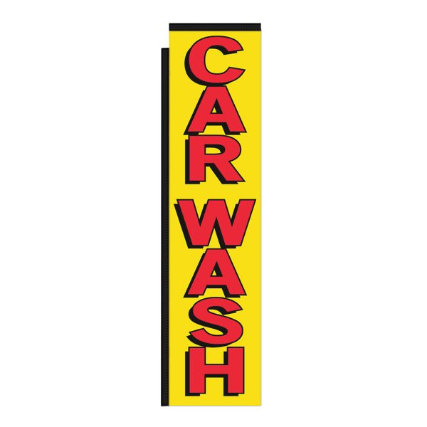 Car Wash - 12Ft Tall Rectangle Boomer Flag