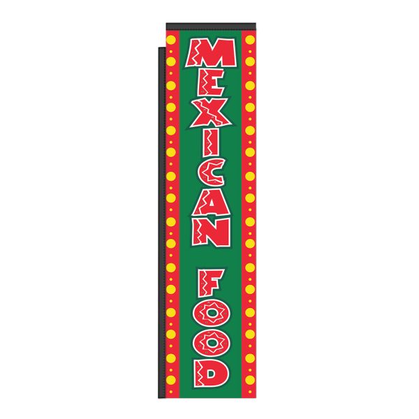 Mexican Food 12Ft Tall Rectangle Boomer Flag
