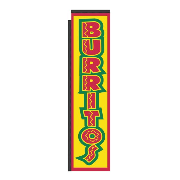 Burritos 12Ft Tall Rectangle Boomer Flag