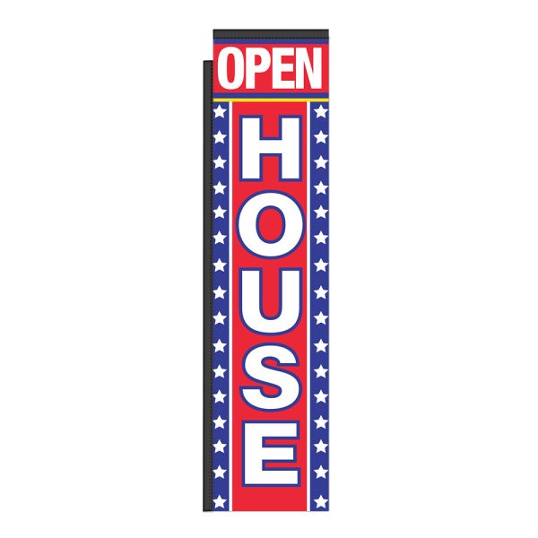 Open House 12Ft Tall Rectangle Boomer Flag