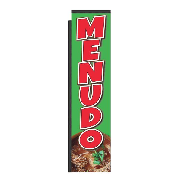 Menudo 12Ft Tall Rectangle Boomer Flag