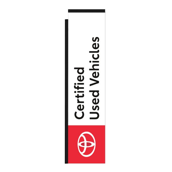 Toyota CPO 12Ft Tall Rectangle Boomer Flag