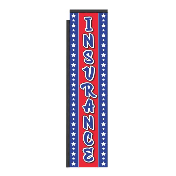 Insurance 12Ft Tall Rectangle Boomer Flag