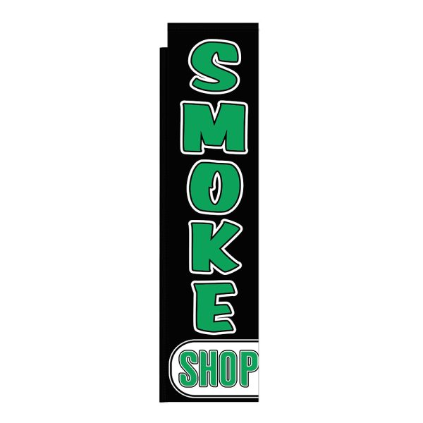Smoke Shop 12Ft Tall Rectangle Boomer Flag