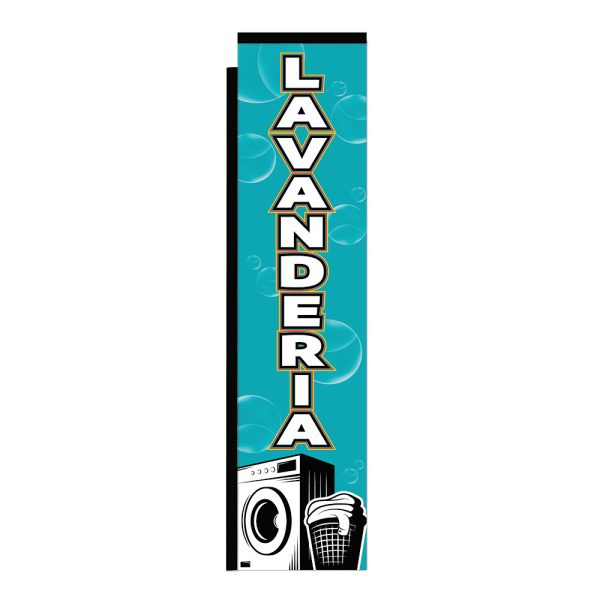 Lavanderia 12Ft Tall Rectangle Boomer Flag