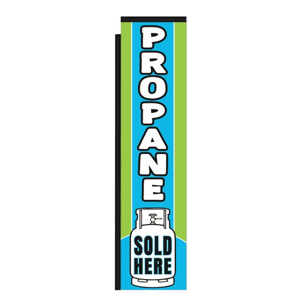 Propane 12Ft Tall Rectangle Boomer Flag