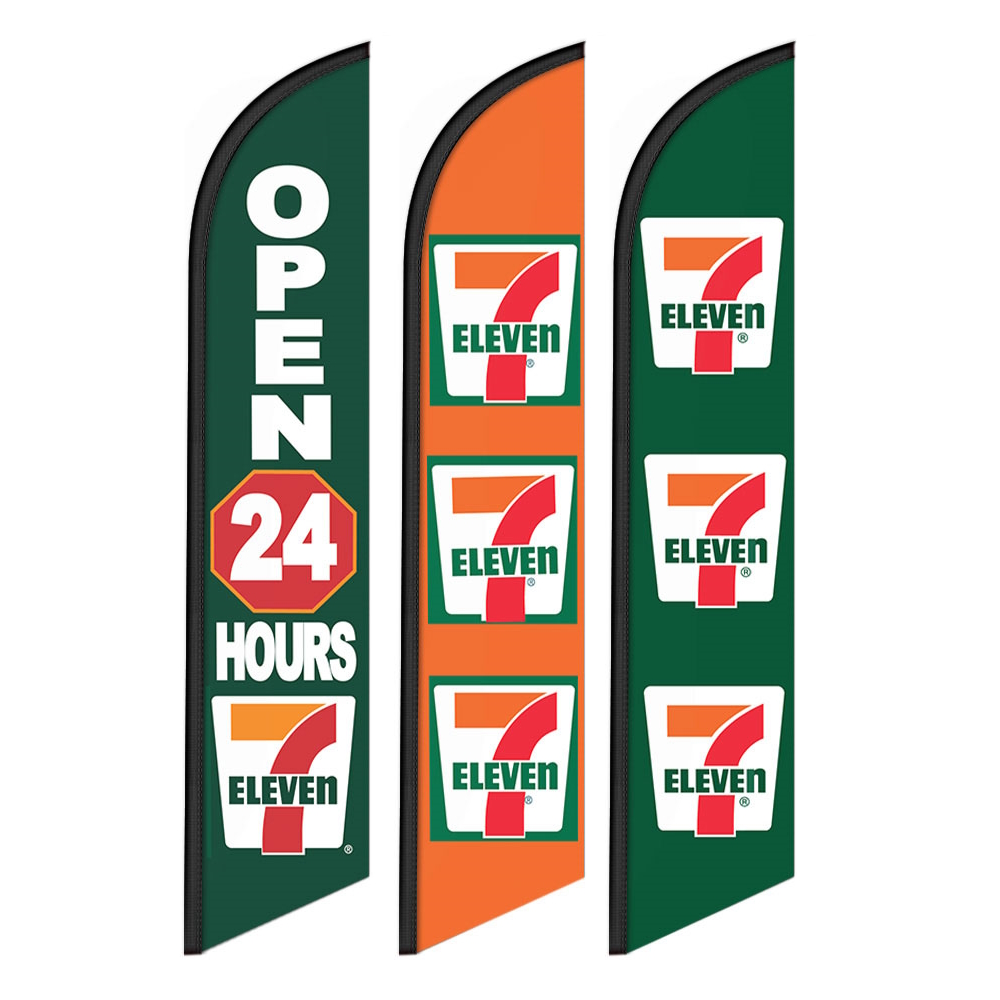 7 Eleven Feather Flag Banner