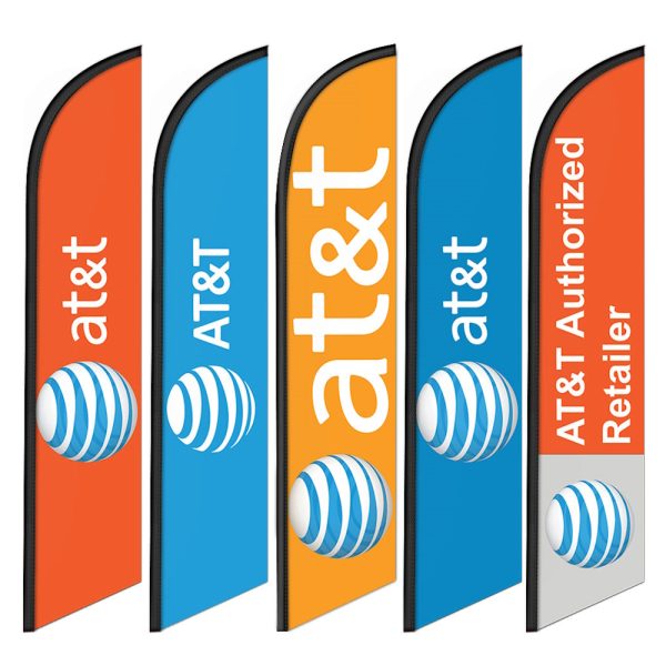 AT&T Feather Flag Banner 12FT Tall Sign