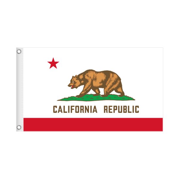 CALIFORNIA 3×5 State Flag Only