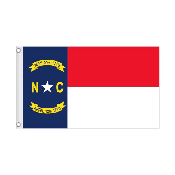 NORTH CAROLINA 3×5 State Flag Only