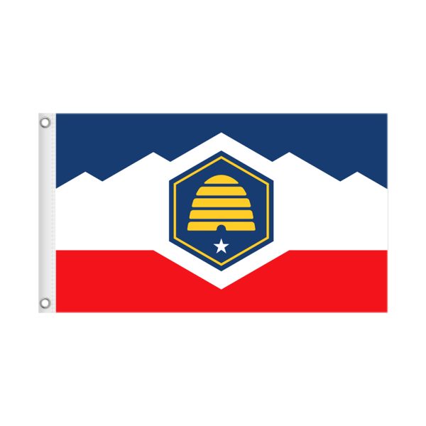 UTAH 3×5 State Flag Only