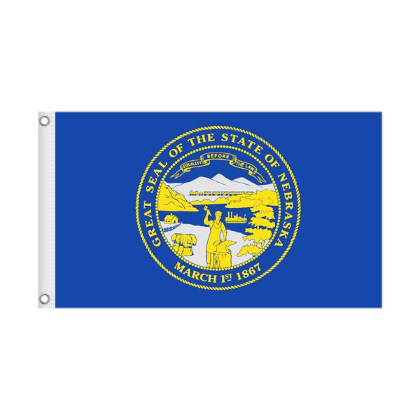 NEBRASKA 3×5 State Flag Only