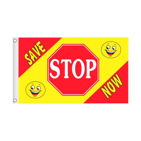 STOP SAVE NOW 3×5 Flag Only