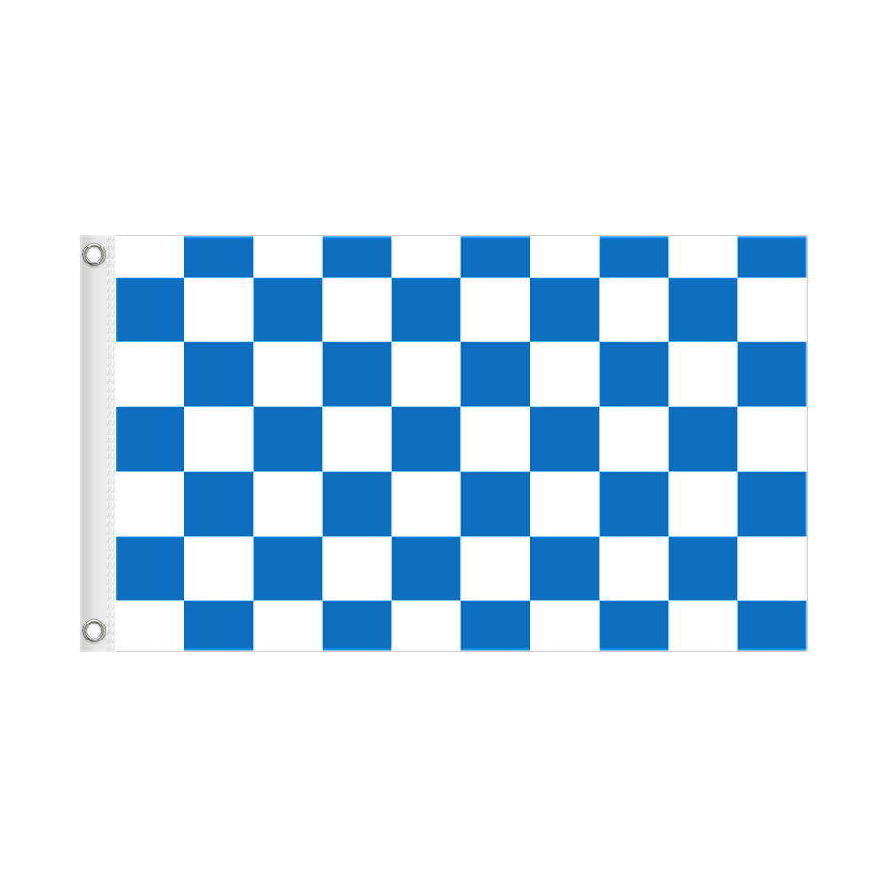 3x5 ft - Blue / White