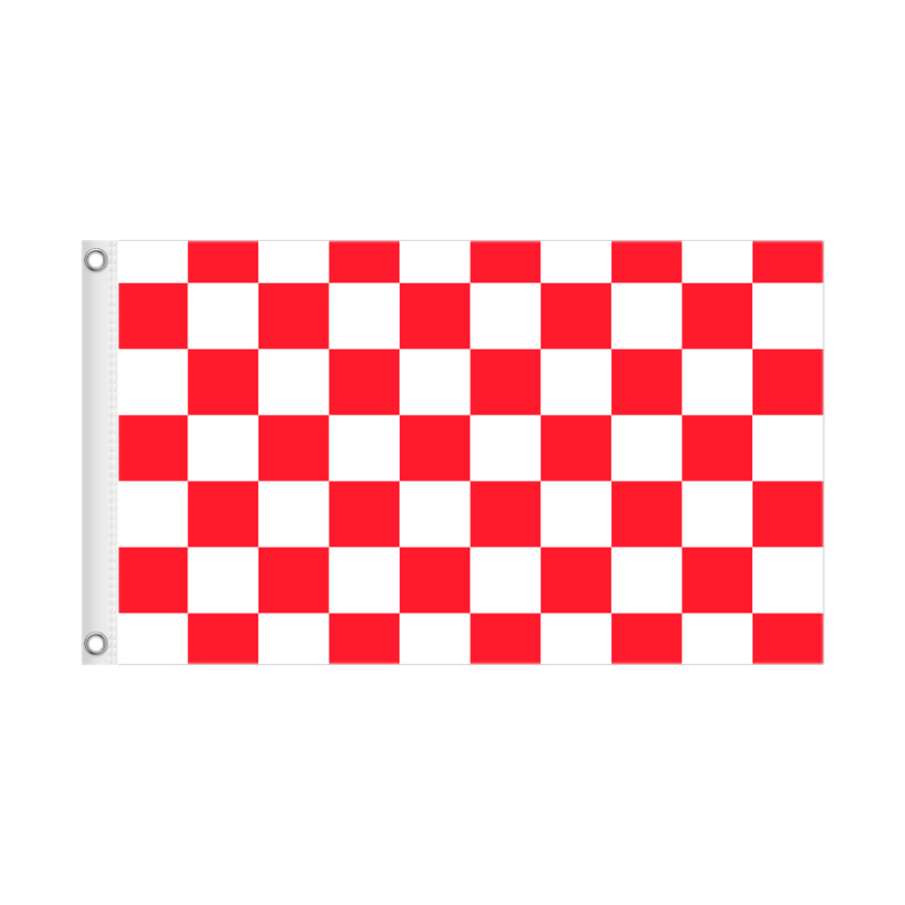 3x5 ft - Red / White