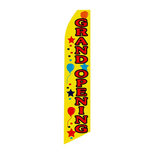 Grand Opening - Super Novo Flag 12 ft Tall Sign