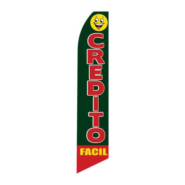 Credito Facil - Super Novo Flag 12 ft Tall Sign