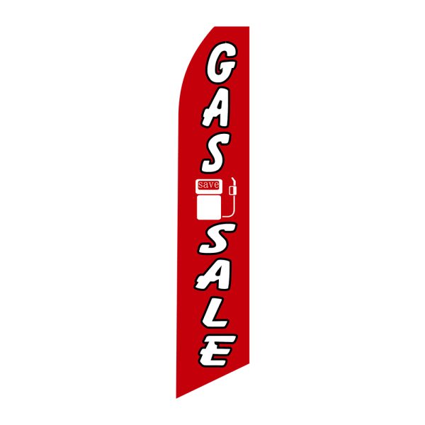 Gas Sale - Super Novo Flag 12 ft Tall Sign
