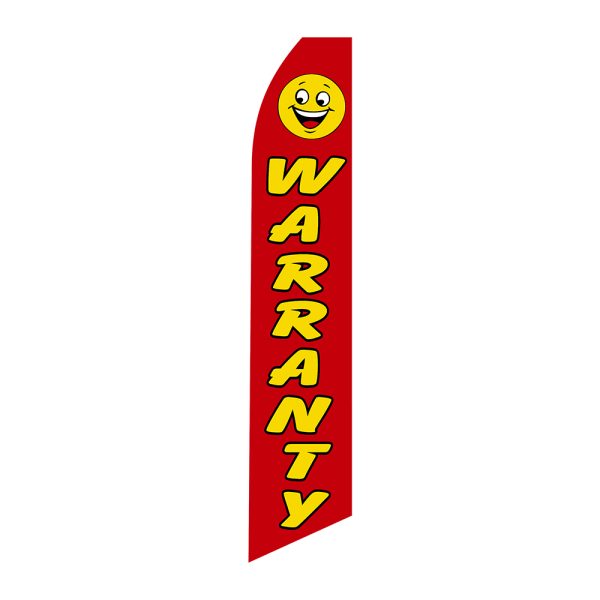Warranty - Super Novo Flag 12 ft Tall Sign