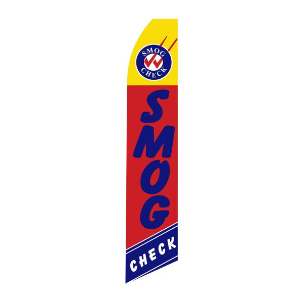 Smog Check - Super Novo Flag 12 ft Tall Sign