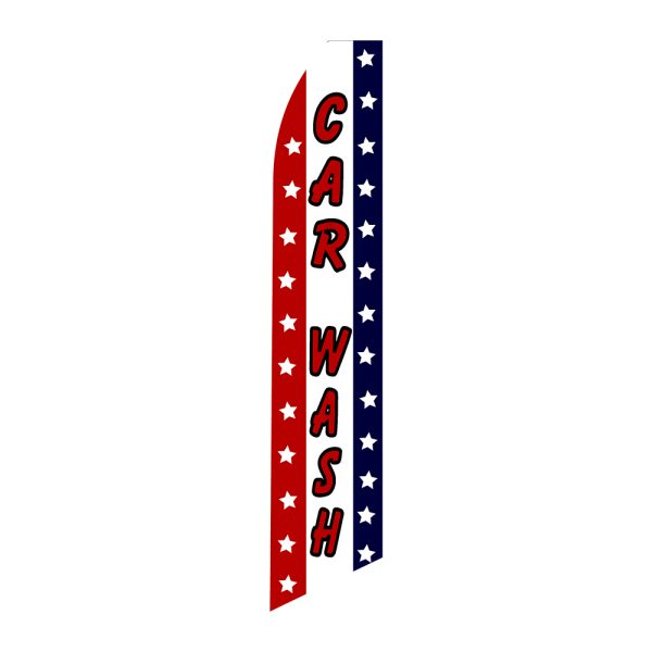 American Car Wash - Super Novo Flag 12 ft Tall Sign