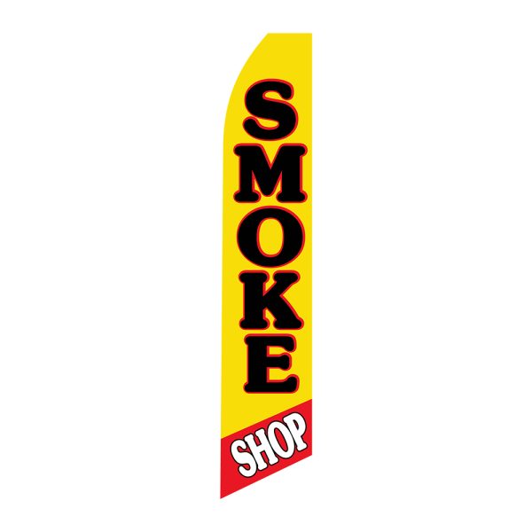 Smoke Shop - Super Novo Flag 12 ft Tall Sign