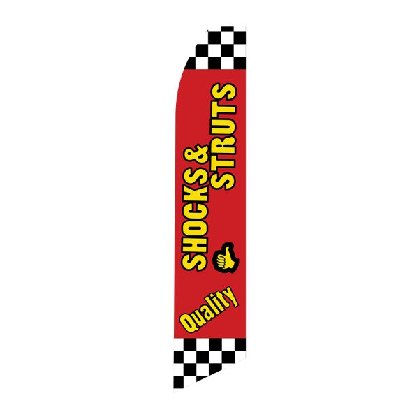Shocks & Struts - Super Novo Flag 12 ft Tall Sign