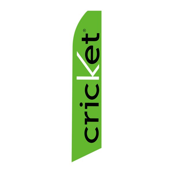Cricket - Super Novo Flag 12 ft Tall Sign