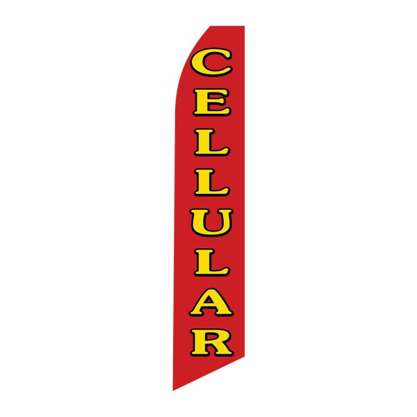 Cellular- Super Novo Flag 12 ft Tall Sign
