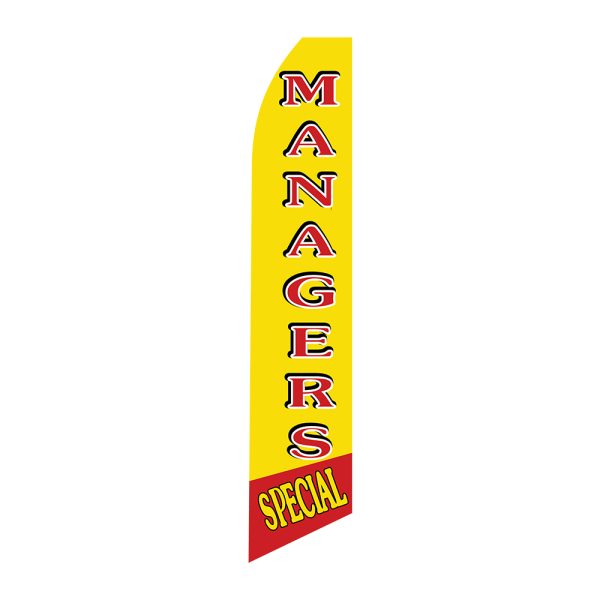 Managers Special - Super Novo Flag 12 ft Tall Sign