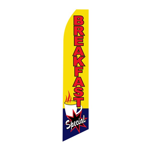 Breakfast Special - Super Novo Flag 12 ft Tall Sign