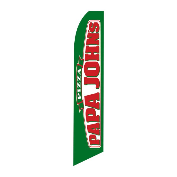Papa Johns - Super Novo Flag 12 ft Tall Sign