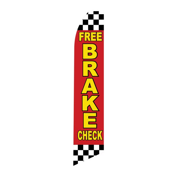Free Brake Check - Super Novo Flag 12 ft Tall Sign