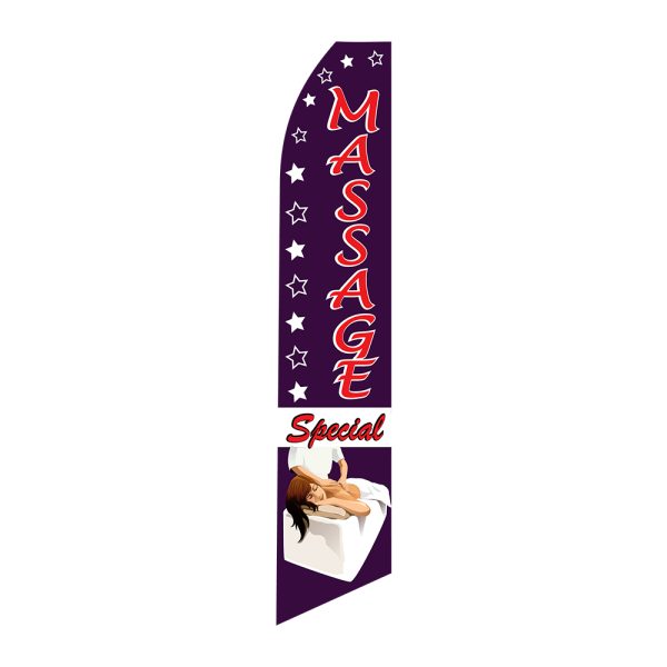 Massage Special - Super Novo Flag 12 ft Tall Sign