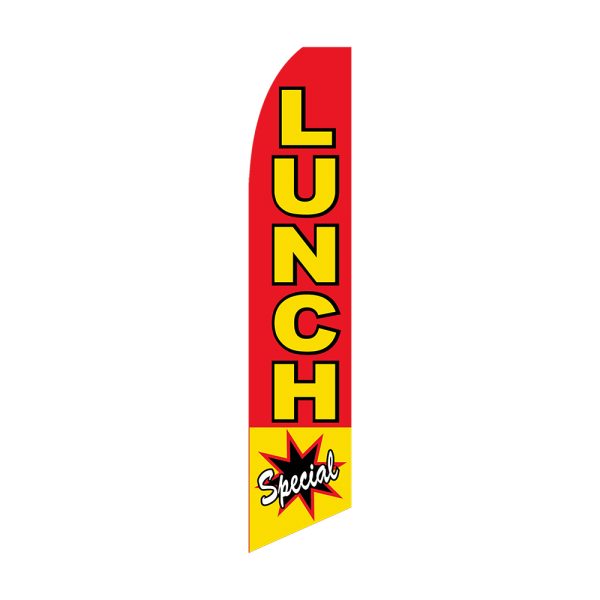 Lunch Special - Super Novo Flag 12 ft Tall Sign