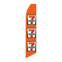7-Eleven 3 Logos - Super Novo Flag 12 ft Tall Sign