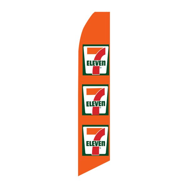 7-Eleven 3 Logos - Super Novo Flag 12 ft Tall Sign