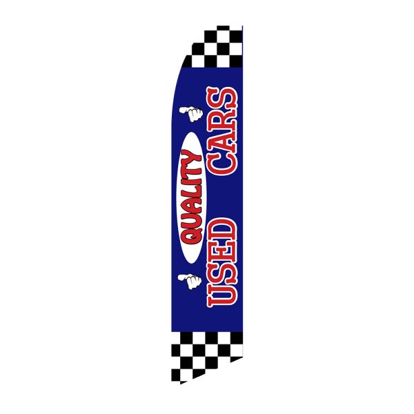 Quality used cars - Super Novo Flag 12 ft Tall Sign