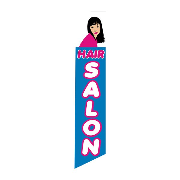 Hair Salon - Super Novo Flag 12 ft Tall Sign