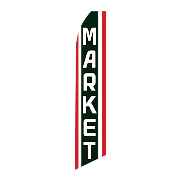 Market - Super Novo Flag 12 ft Tall Sign