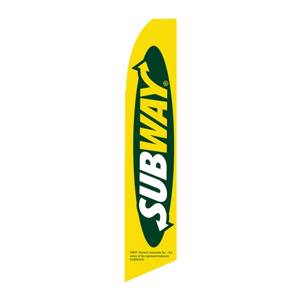 Subway - Super Novo Flag 12 ft Tall Sign