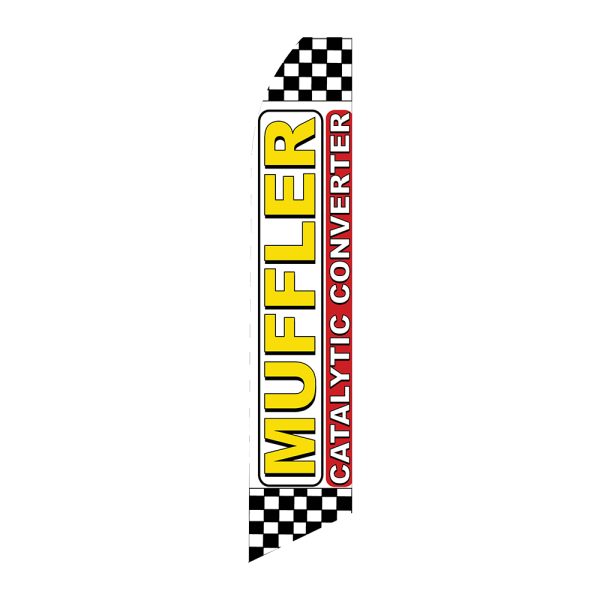 Muffler Catalytic Converter - Super Novo Flag 12 ft Tall Sign