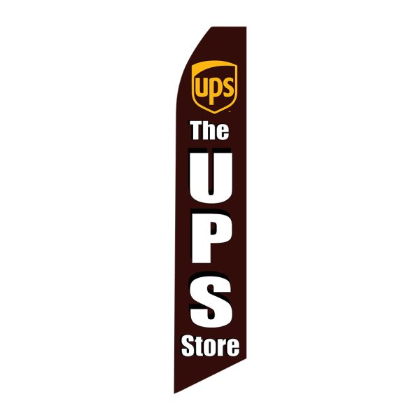 The UPS Store - Super Novo Flag 12 ft Tall Sign