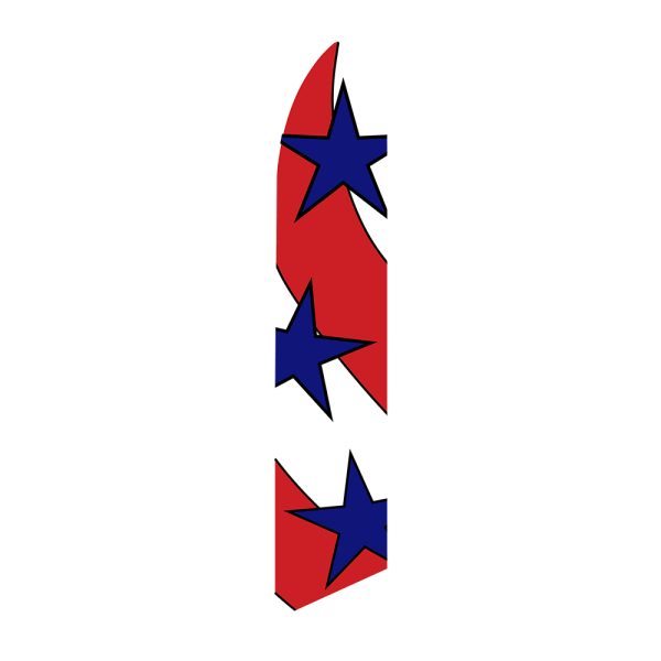 Patriotic - Super Novo Flag 12 ft Tall Sign