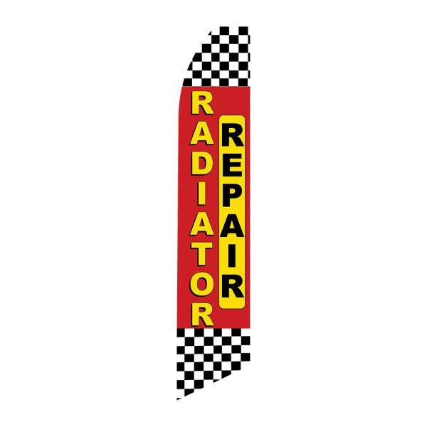 Radiator Repair- Super Novo Flag 12 ft Tall Sign