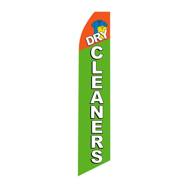 Dry Cleaners - Super Novo Flag 12 ft Tall Sign